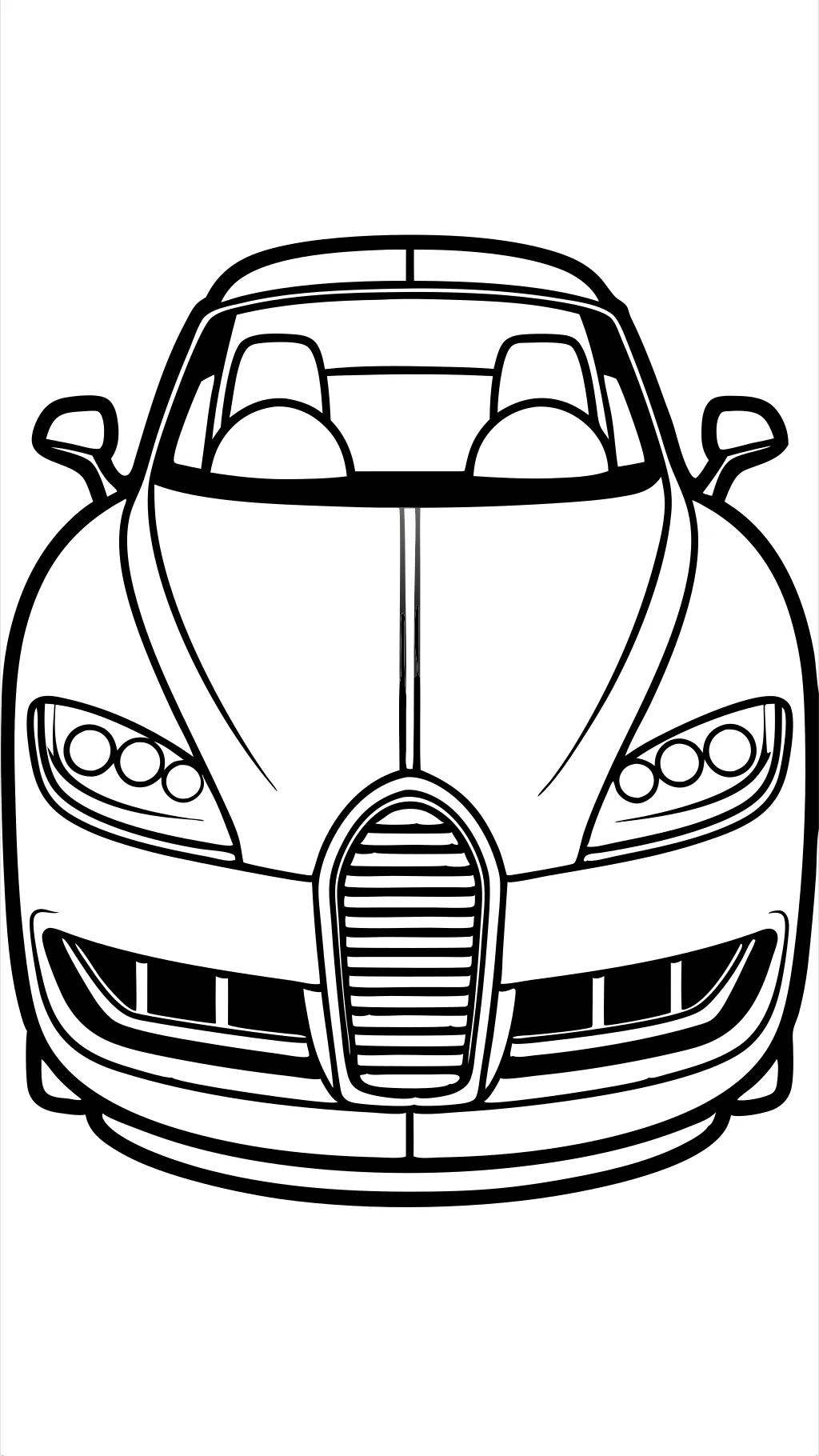 bugatti chiron coloring page